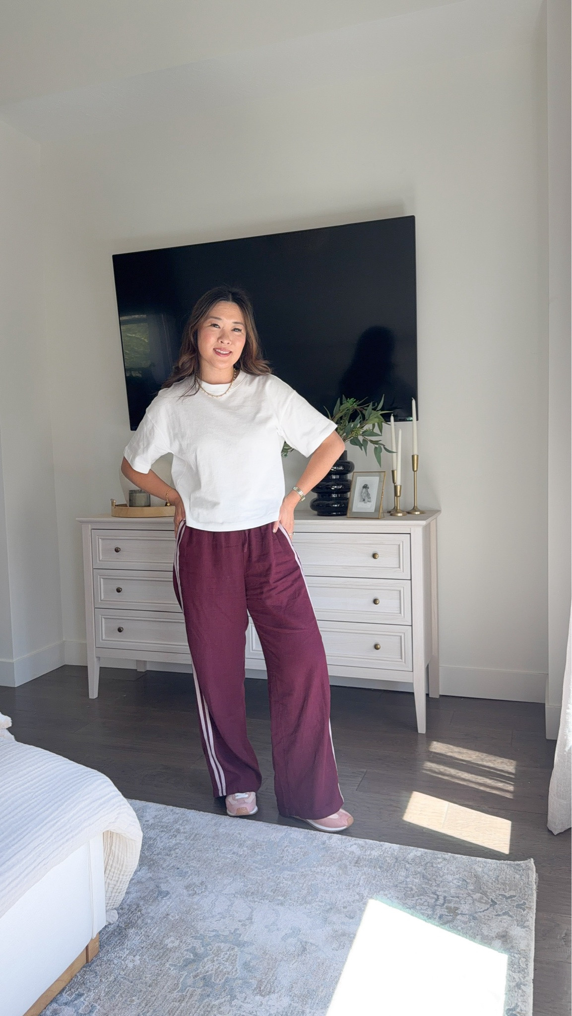 Target pre-Fall outfit White top: Medium Linen pants: Small

#LTKootd #LTKSeasonal #LTKOver40