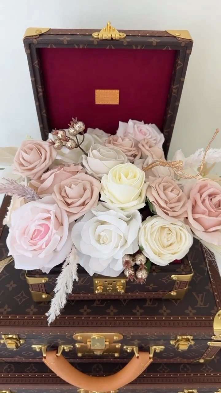 Louis Vuitton decor, home decor, neutral decoration, pastel flowers decor 

#LTKhome