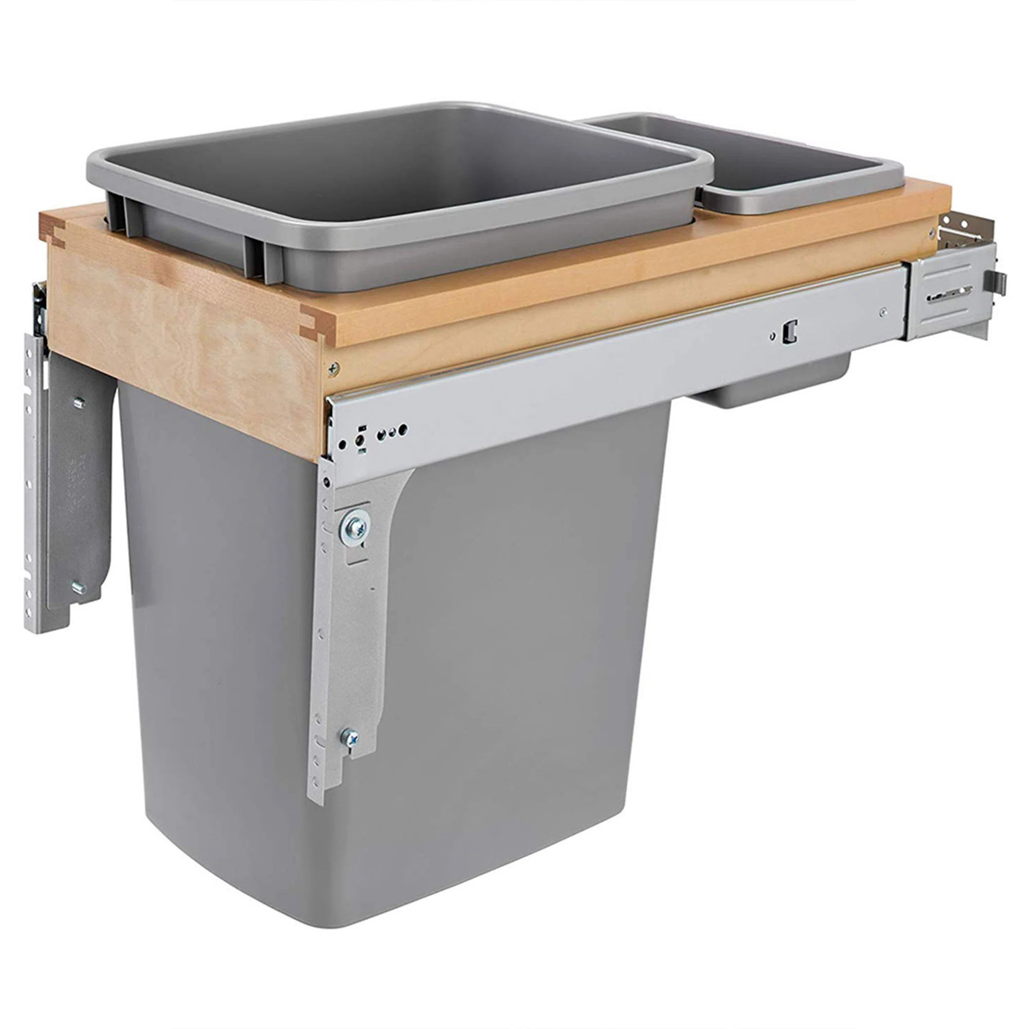 Rev-A-Shelf Pull Out Top Mount Trash Can w/Soft-Close | Wayfair North America