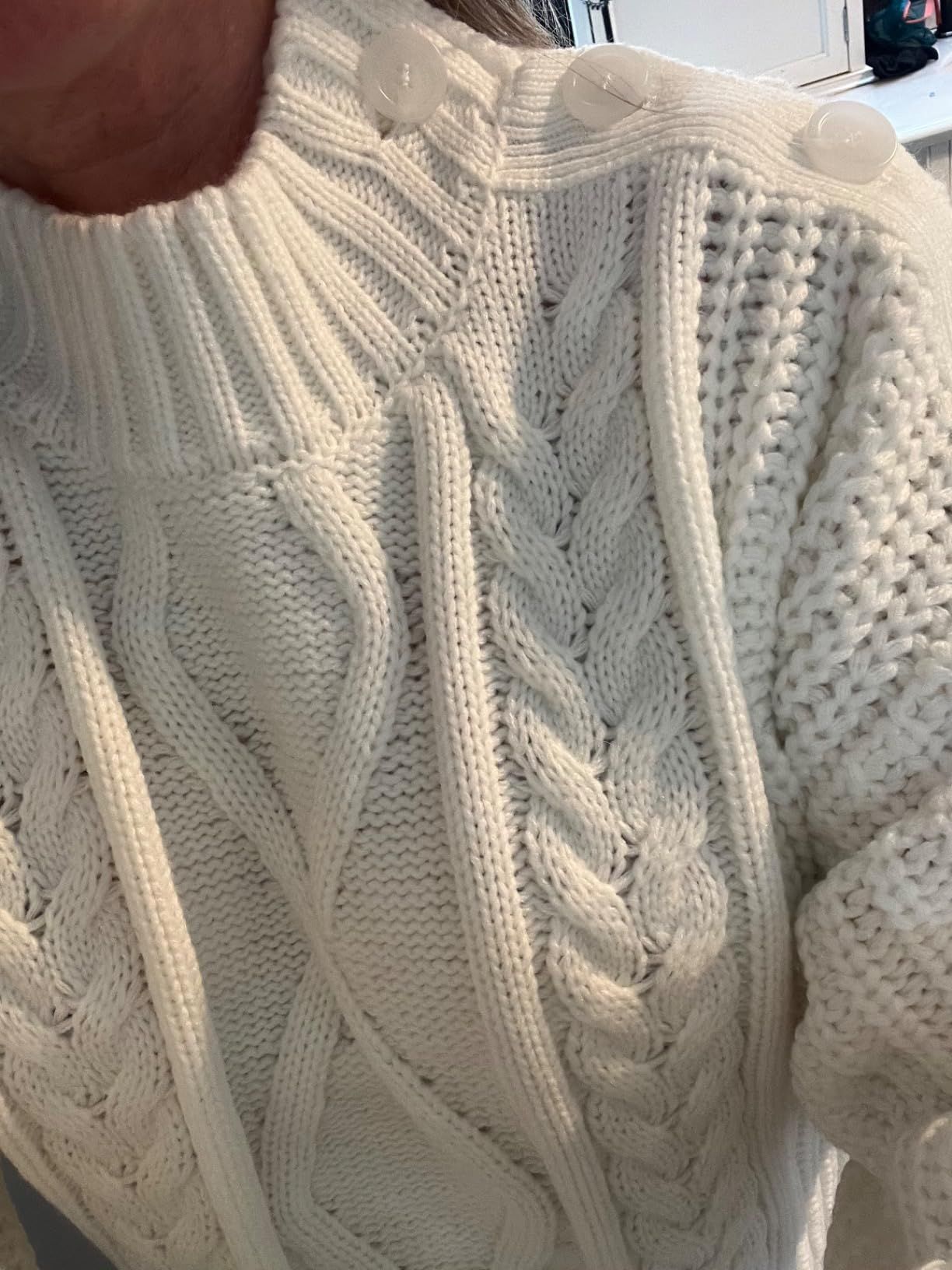 LILLUSORY Women's Crewneck Oversized Sweater Dress 2023 Fall Cable Knit Long Sleeve Chunky Casual... | Amazon (US)