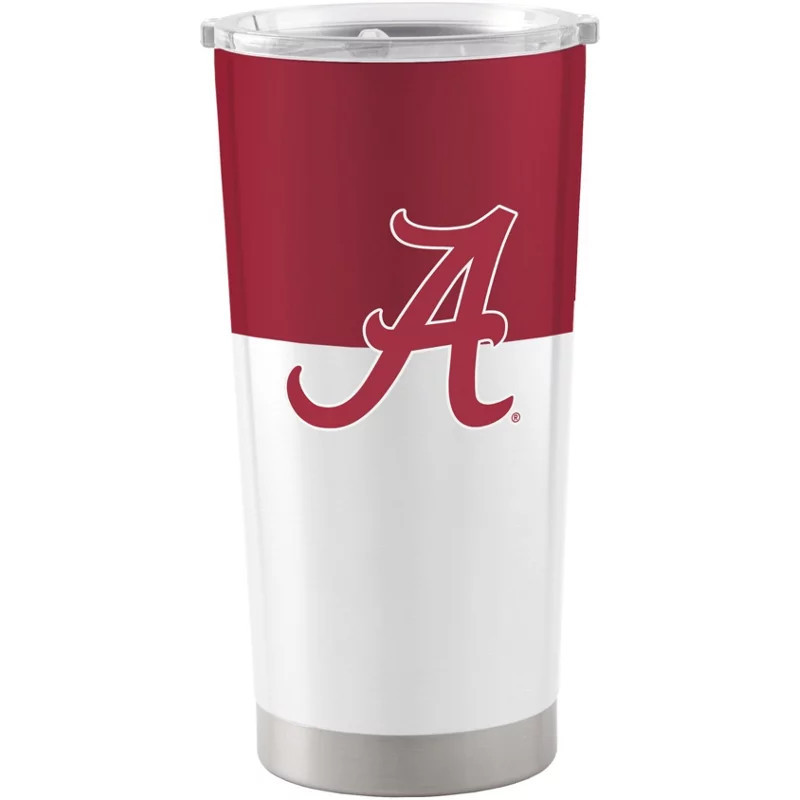Logo Brands Logo University of Alabama Colorblock 20 oz Stainless Tumbler White - NCAA Novelty at Academy Sports | Academy Sports + Outdoors