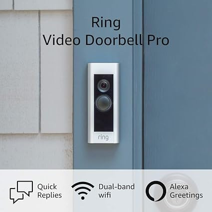 Ring Video Doorbell Pro – Upgraded, with added security features and a sleek design (existing d... | Amazon (US)