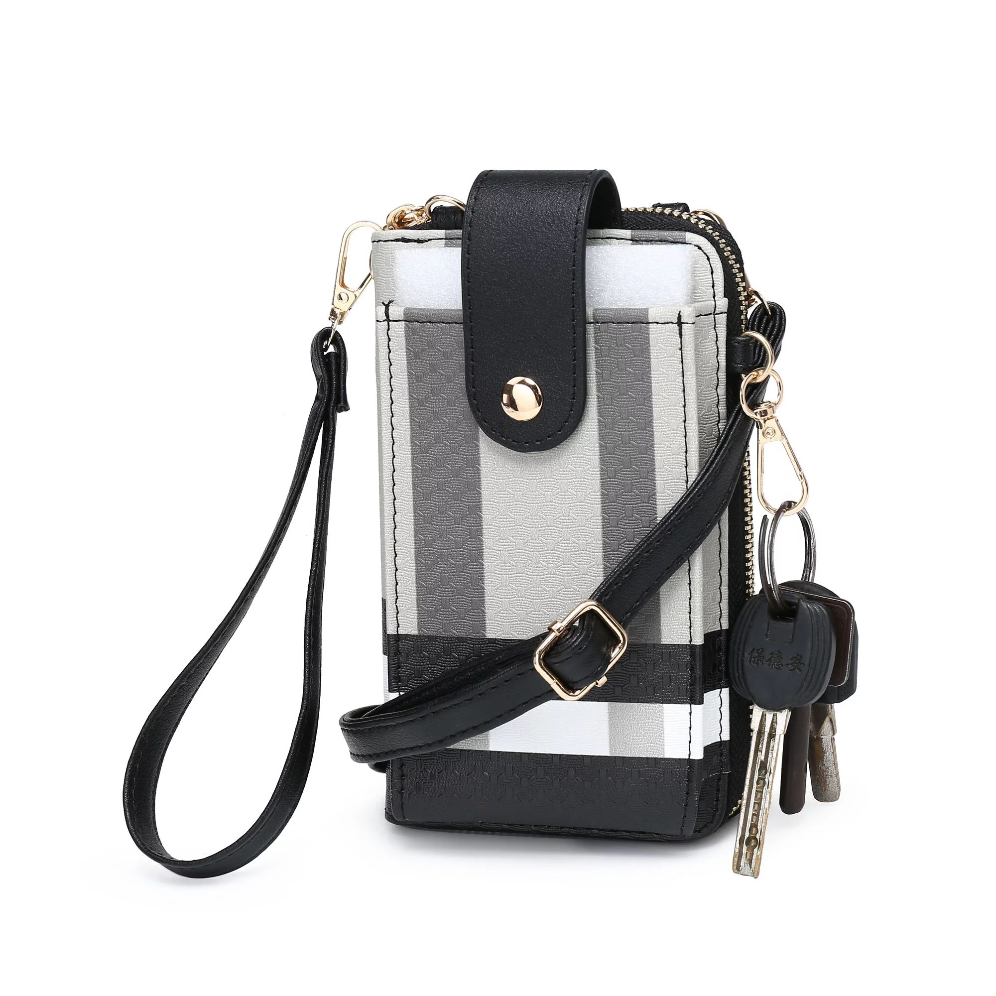 XB Women Leather Crossbody Wallet Cell Phone Purse Plaid Shoulder Handbag Clutch wristlet Wallets | Walmart (US)