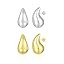 Apsvo Chunky Gold Hoop Earrings for Women, Dupes Earrings Lightweight Waterdrop Hollow Open Hoops... | Amazon (US)