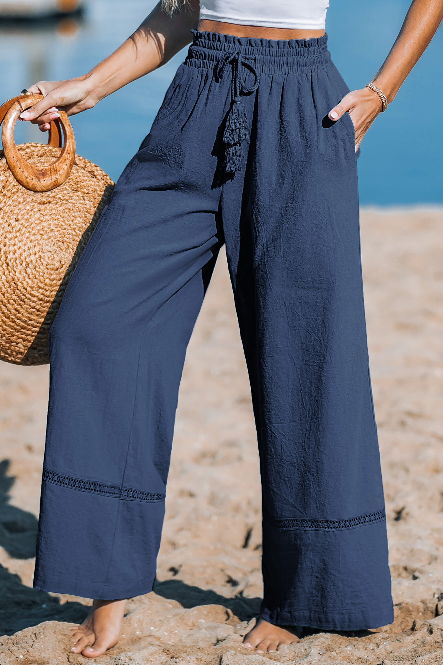 NewTranquil Bay Blue Pants | Cupshe US