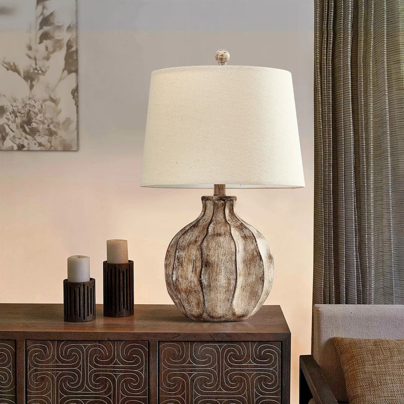Loon Peak® Farmhouse Rustic Resin Table Lamp & Reviews | Wayfair | Wayfair North America
