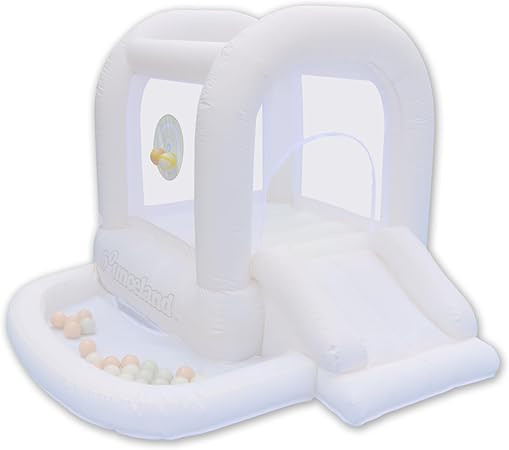 Bounceland Mini Bouncer Cloud with Ball Pit, 6ft L x 6ft W x 4.6ft H inflated Size, UL Blower Inc... | Amazon (US)