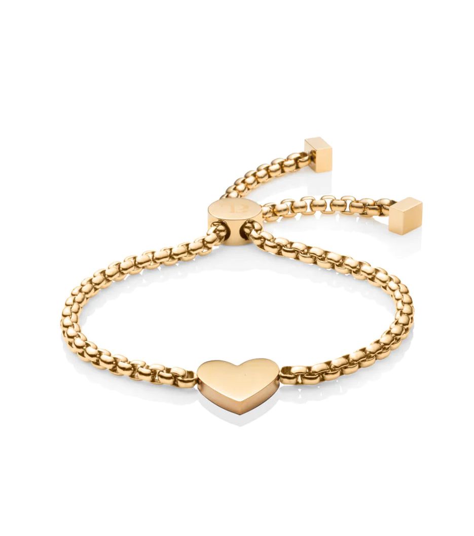 Personalize Heart Bracelet (Gold) | Abbott Lyon