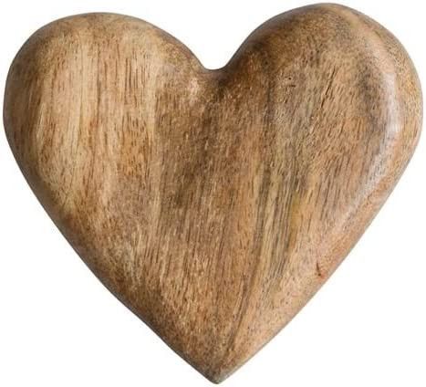 Creative Co-Op Mango Wood Heart 30-General Décor-Figure/Object, Natural | Amazon (US)