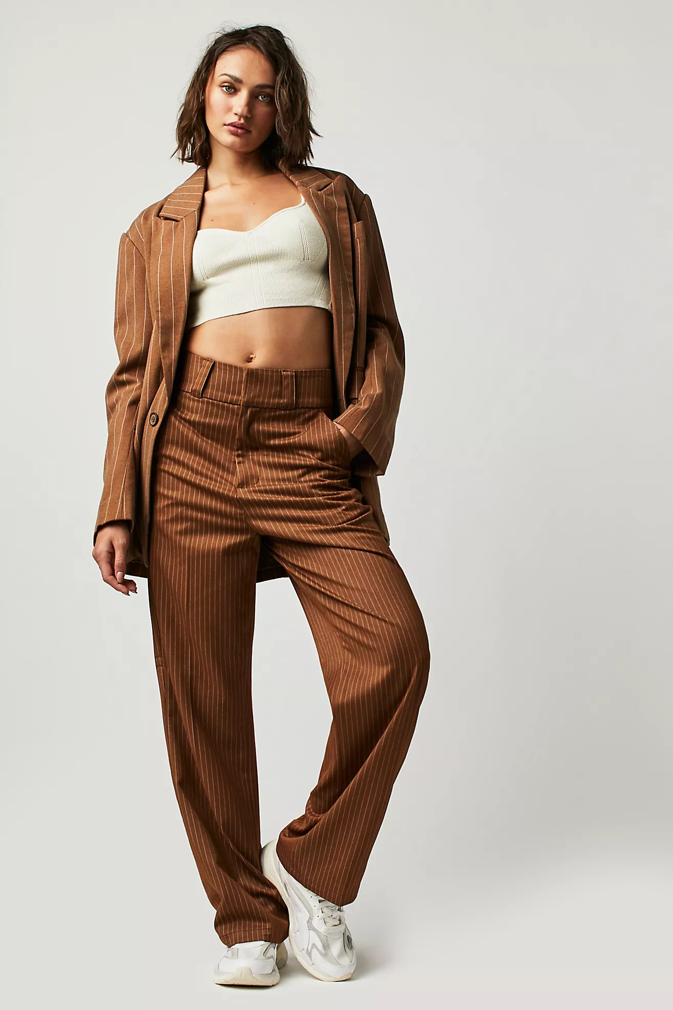 THRILLS Danny Pinstripe Pants | Free People (UK)