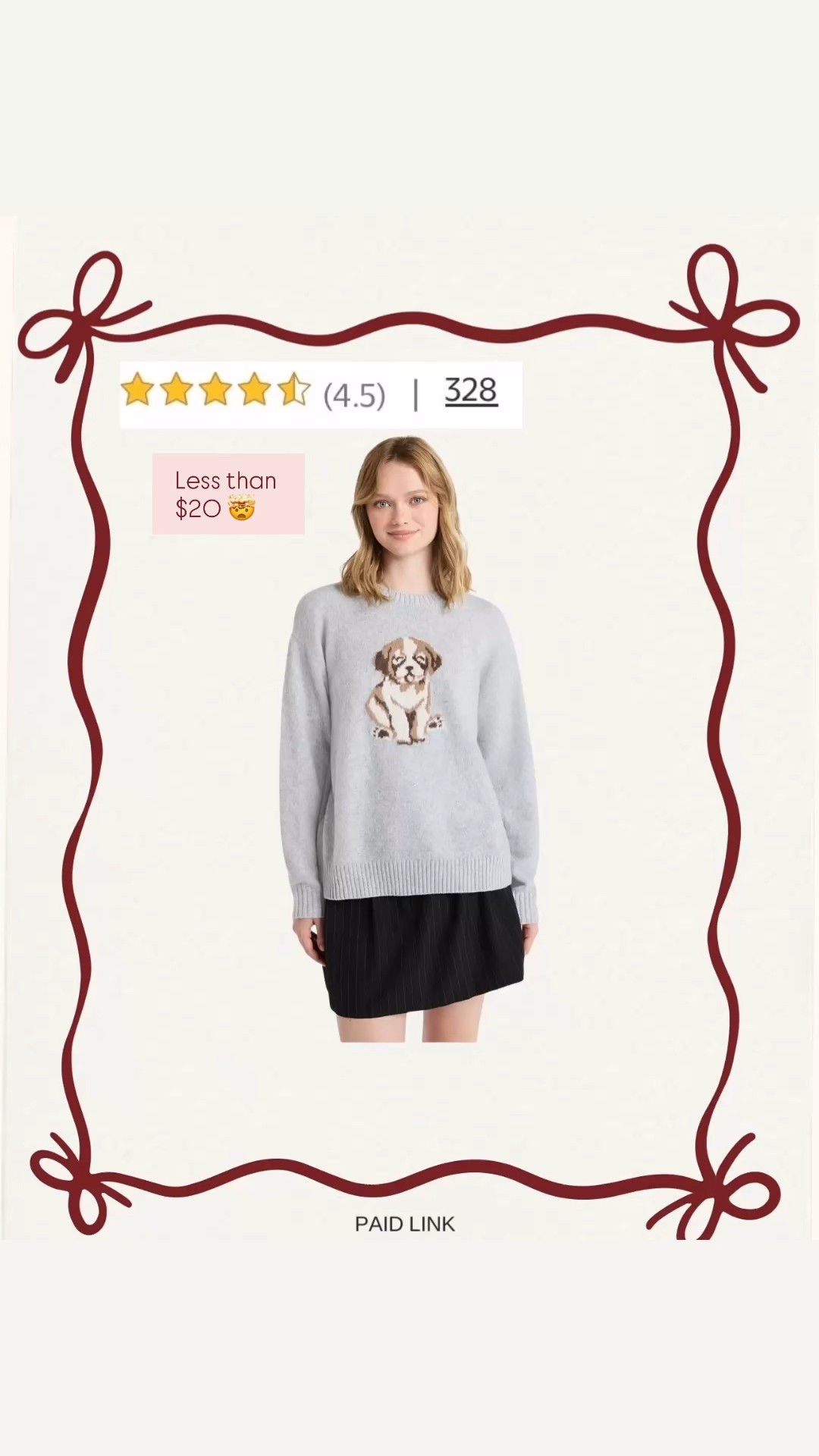 Cozy dog sweater is not only adorable but it’s also affordable. This would make a great gift for a teen or tween. 

Affordable sweater, affordable teen fashion, look for less sweater, boujee on a budget sweater, gift less than $25, last minute gift idea, 

#LTKGiftGuide #LTKKids #LTKmomlife