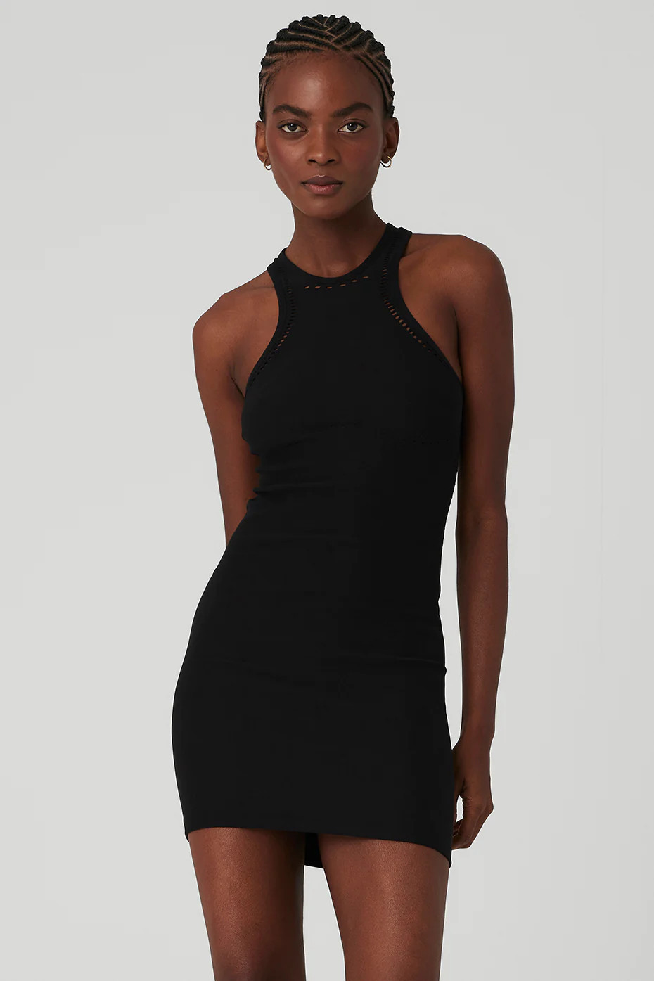 Alo Yoga� | Seamless Open Air Racerback Dress in Black, Size: XS | Alo Yoga (US)