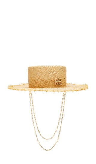 Ruslan Baginskiy Canotier Hat in Neutral. - size XS | Revolve Clothing (Global)