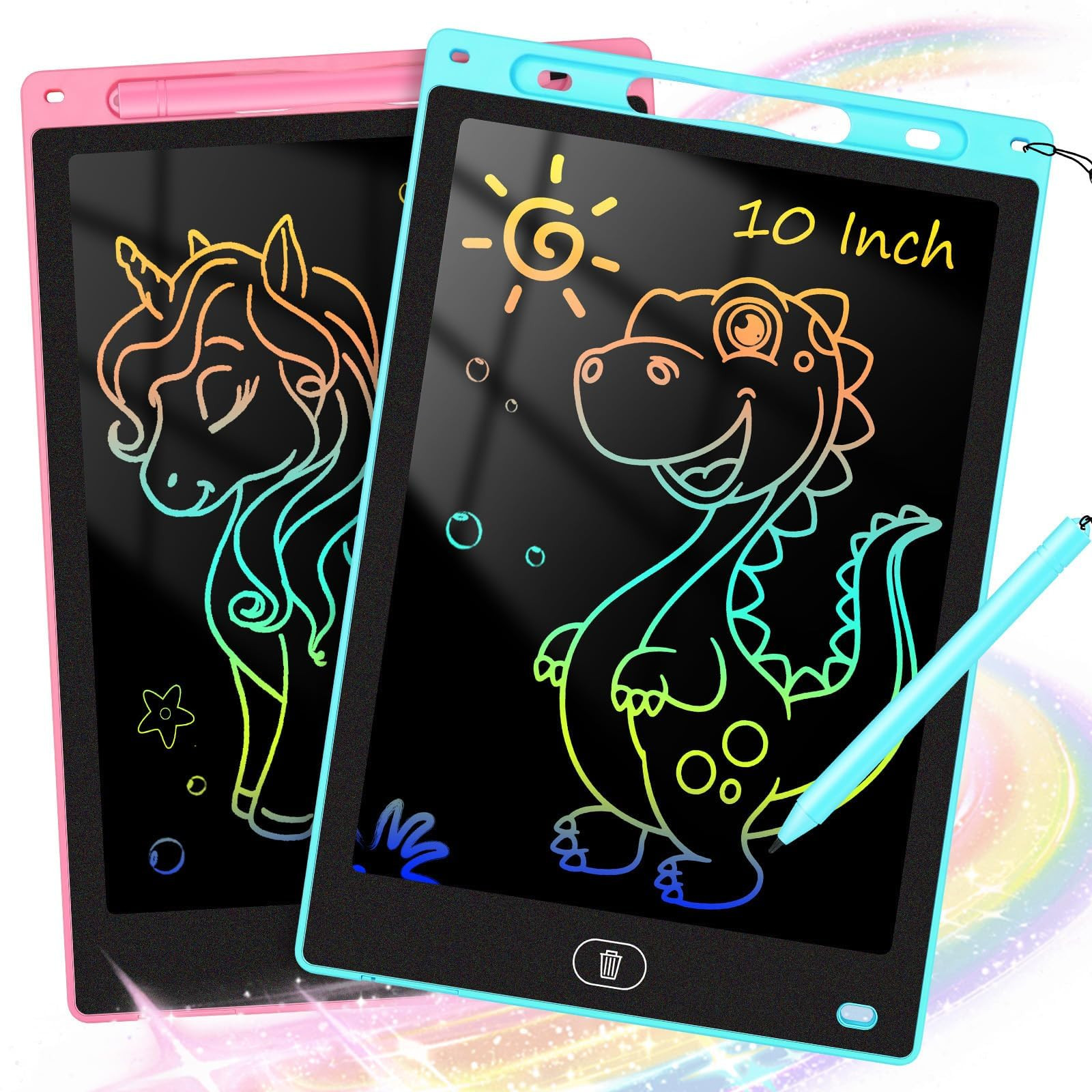 KTEBO® 2 Pack 10 Inch LCD Writing Tablet for Kids, Electronic Drawing Pad and Doodle Board for A... | Amazon (US)
