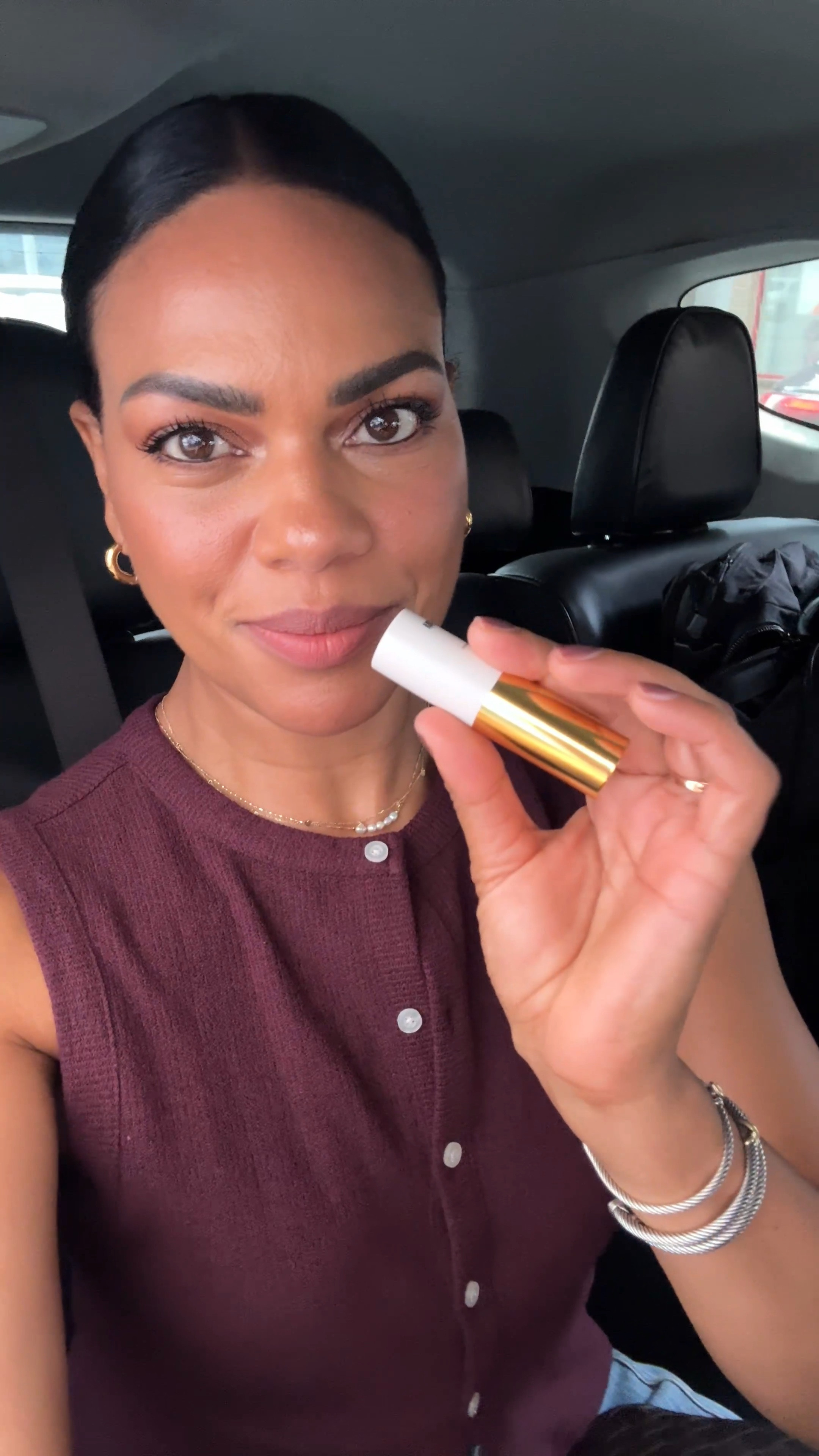 Lots of questions about my lip color & top this morning! Lip is violette_fr bisou balm in Bonbon Coquelicot & Cardigan is Madewell. 

#LTKNYFW #LTKOver40 #LTKStyleTip