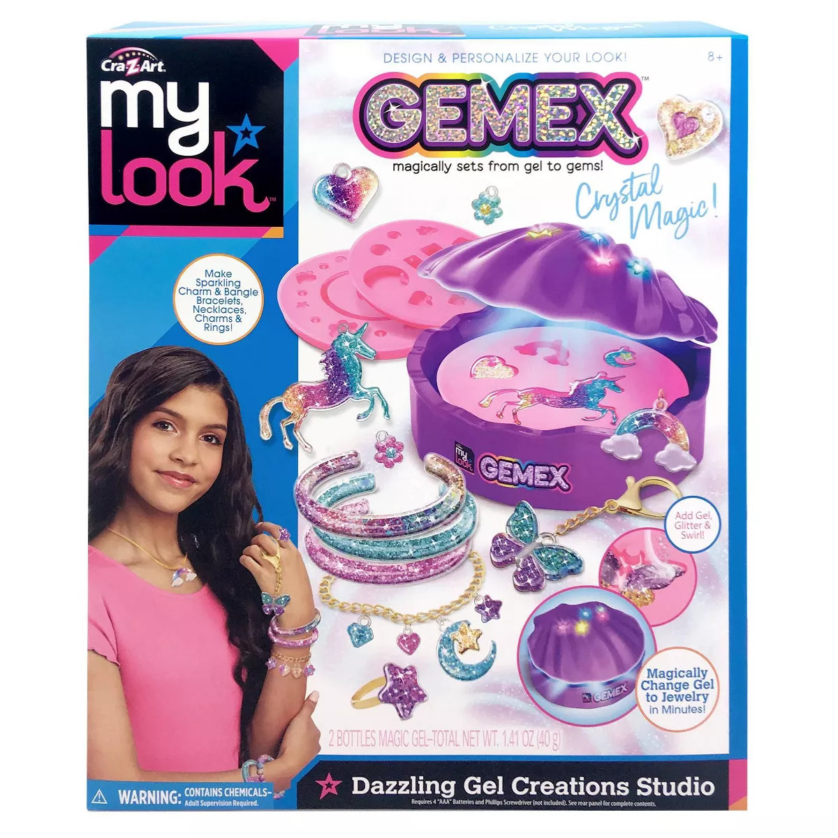 My Look Gemex Dazzling Gel Creations Studio Craft Activity Kit | Target