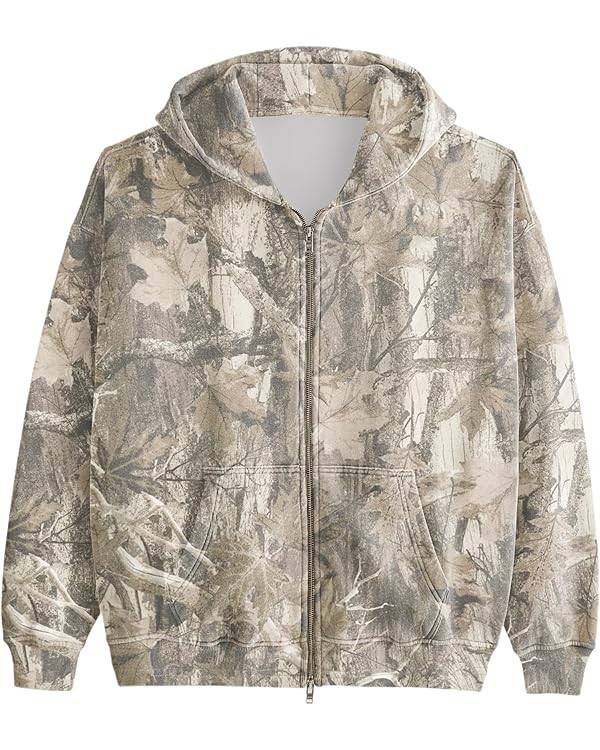 Dsewpaur Women Camo Zip Up Hoodies Jackets Oversized Hooded Sweatshirt Pullover Long Sleeve Fleec... | Amazon (US)