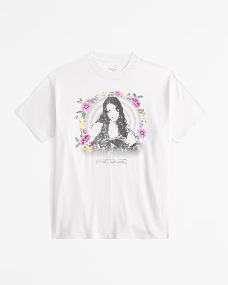 Oversized Coastal Drinks Graphic Tee | Abercrombie & Fitch (US)