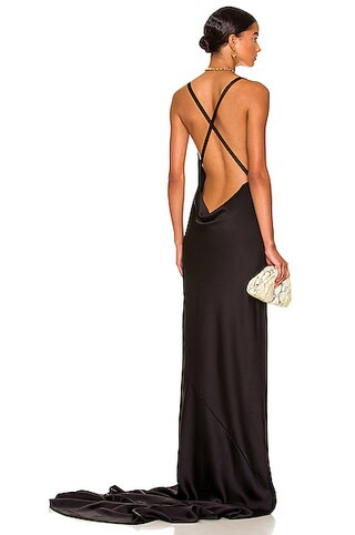 Cross Back Bias Gown | FWRD 