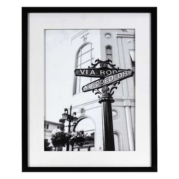 Glass Framed Rodeo Drive Printed Wall Art, 17x21 | At Home