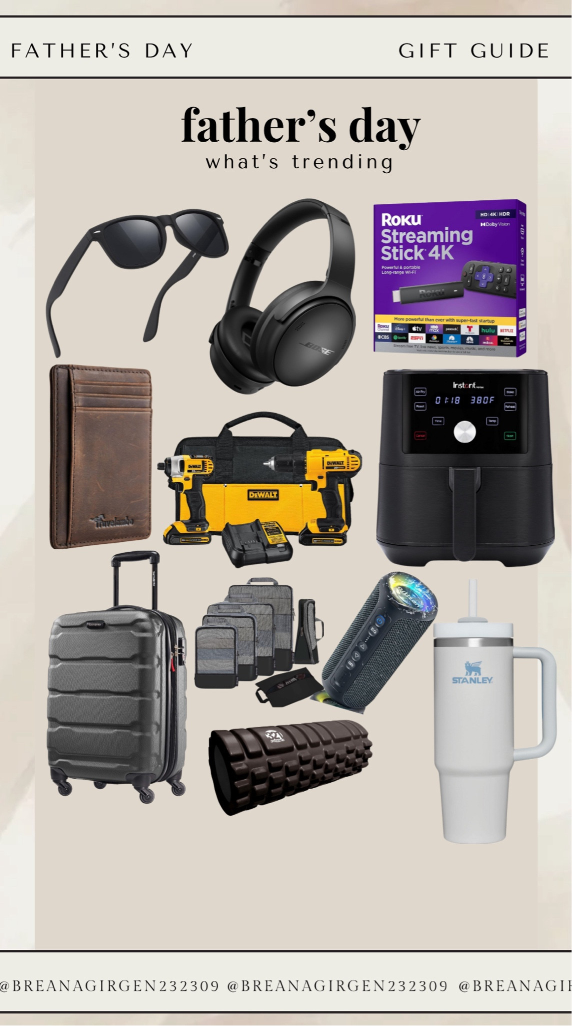 Father’s Day gifts, all from Amazon! Something for everyone.





Men’s Sunglasses, Bose headphones, Roku stick, men’s wallet, men’s power tools, drill, air fryer, travel suitcase, track packs, travel cubes, Bluetooth speaker, men’s Stanley cup, foam roller, men’s Father’s Day gifts, Father’s Day gifts 

#LTKGiftGuide #LTKMens