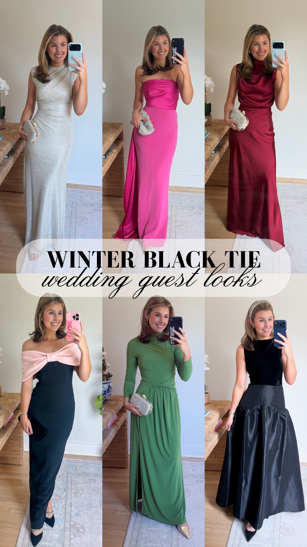 Winter black tie wedding guest looks!