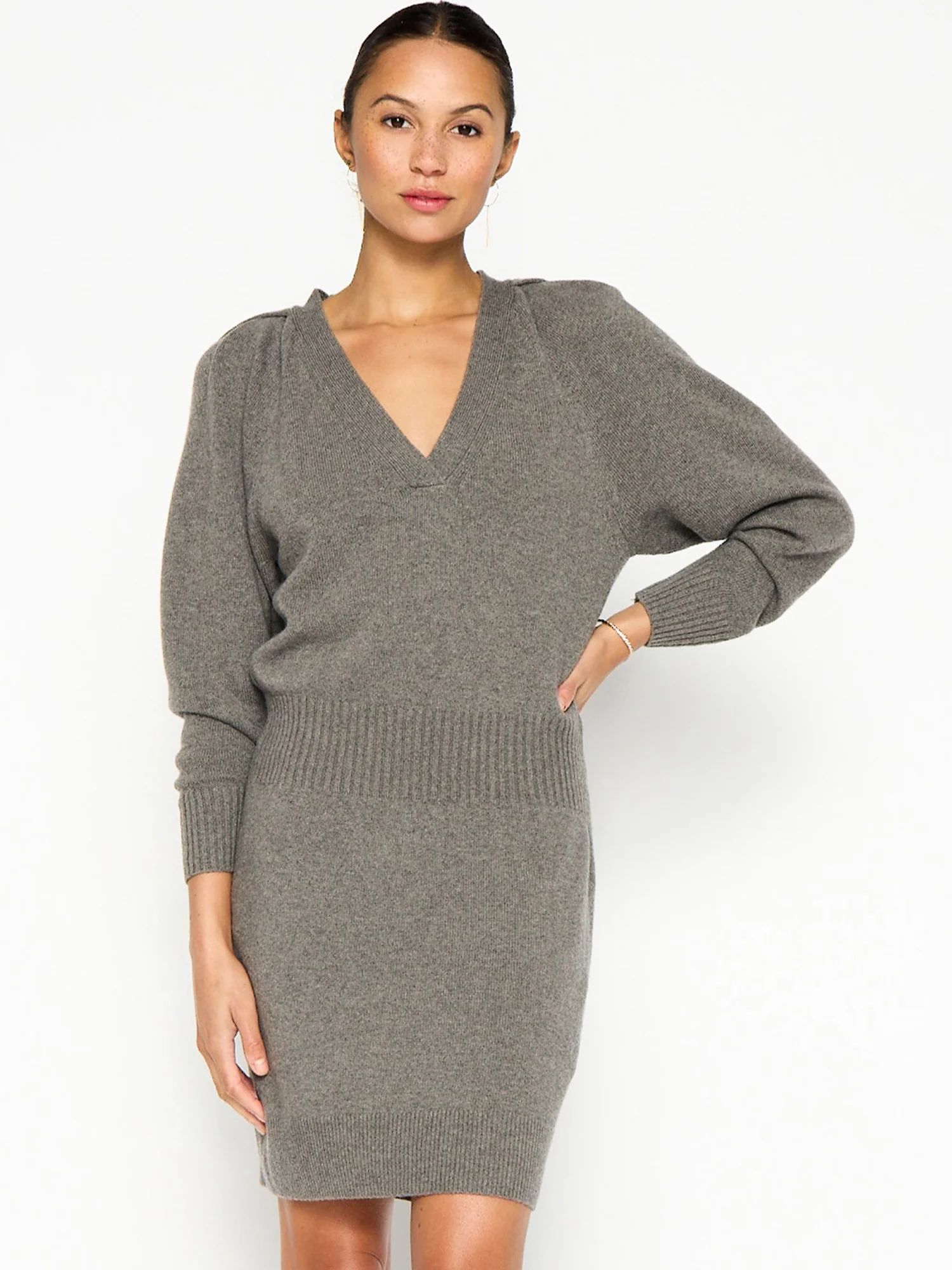 Brochu Walker | Women's Idris Dress In Stoney Mélange | Brochu Walker