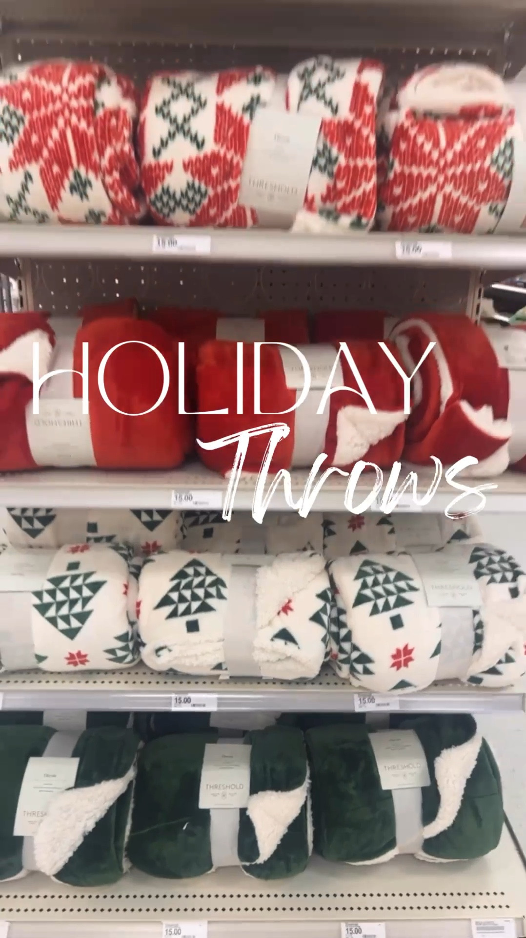Target Holiday, holiday decor, Target home, Christmas decor, faux shearling blanket, throw blanket, @target #LaidbackLuxeLife

Follow me for more fashion finds, beauty faves, lifestyle, home decor, sales and more! So glad you’re here!! XO, Karma

#LTKVideo #LTKHome #LTKHoliday