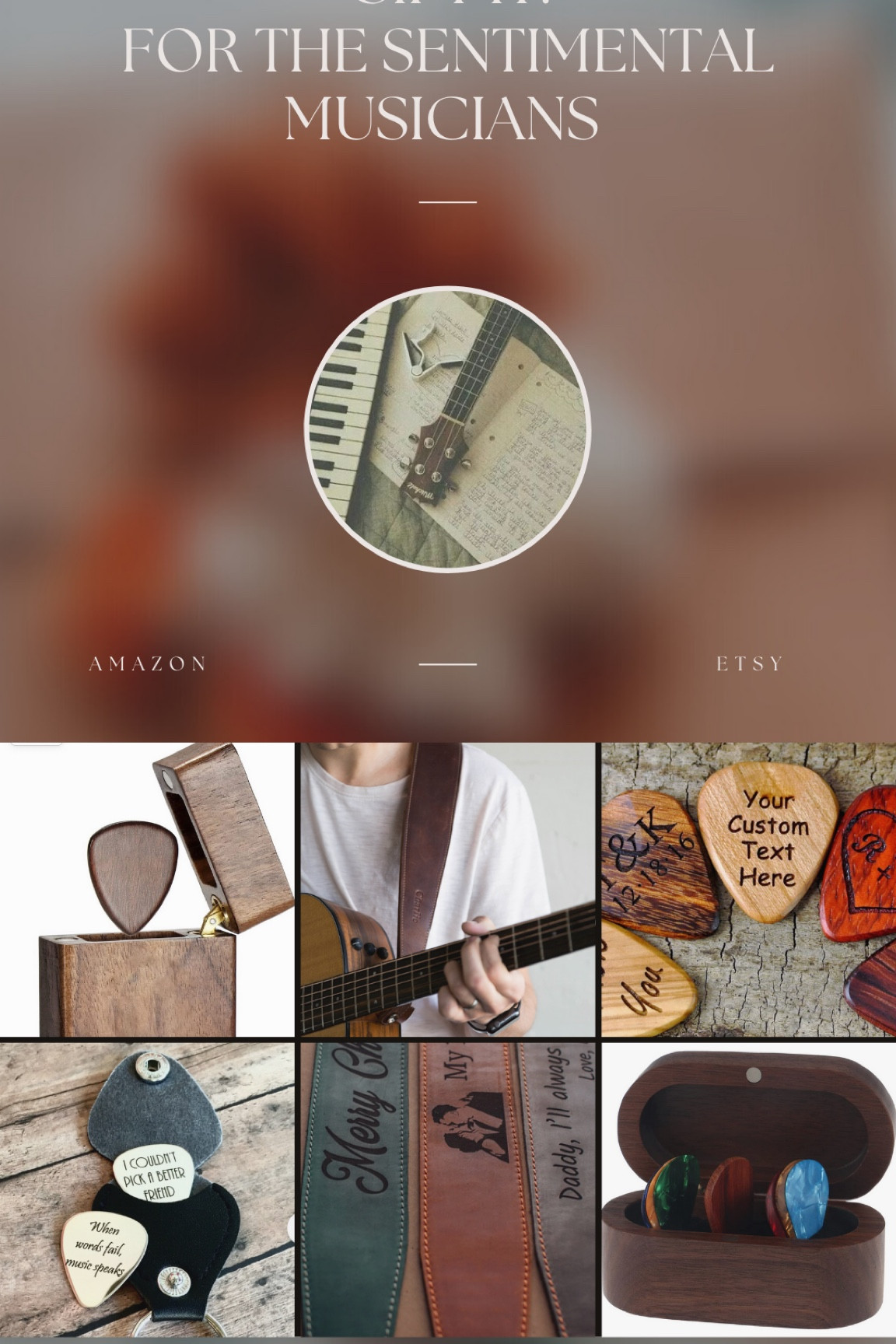 Gift guide for your sentimental musicians. A perfect way to hold loved ones close and expressing your style while doing what you love.
#LTKGiftGuide 

#LTKSeasonal #LTKfamily