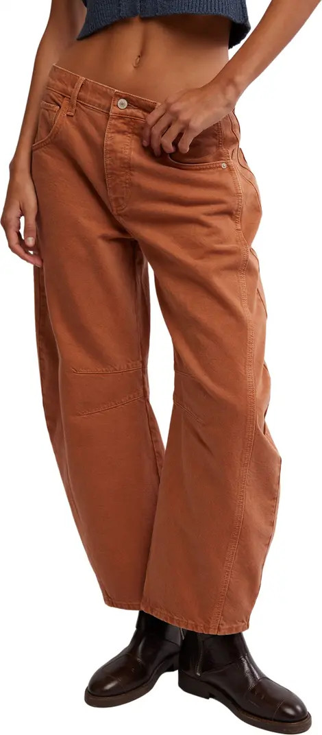 Good Luck Mid Rise Barrel Leg Jeans | Nordstrom