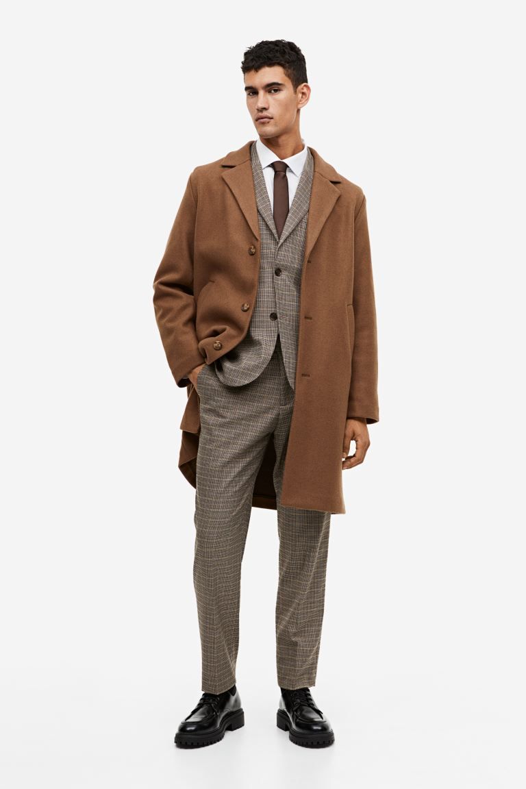Wool-blend Coat - Black - Men | H&M US | H&M (US + CA)