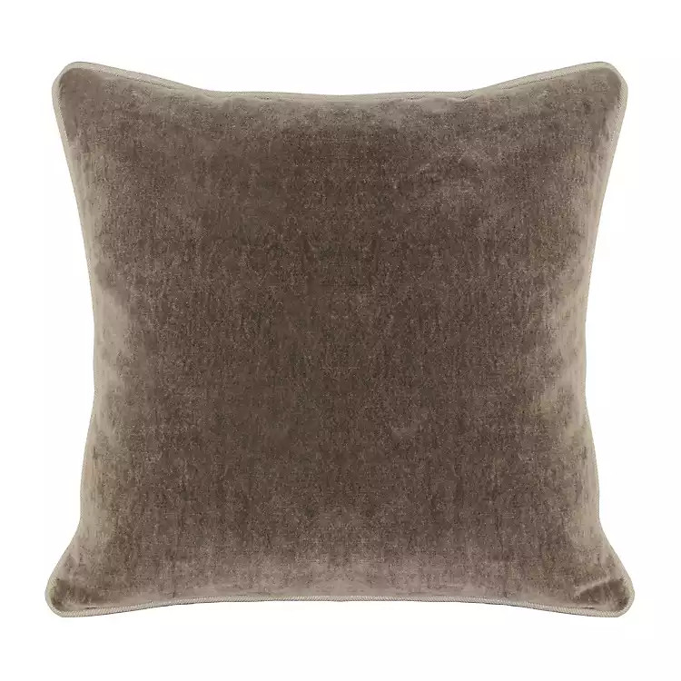 Velvet Brown Pillow | Kirkland's Home
