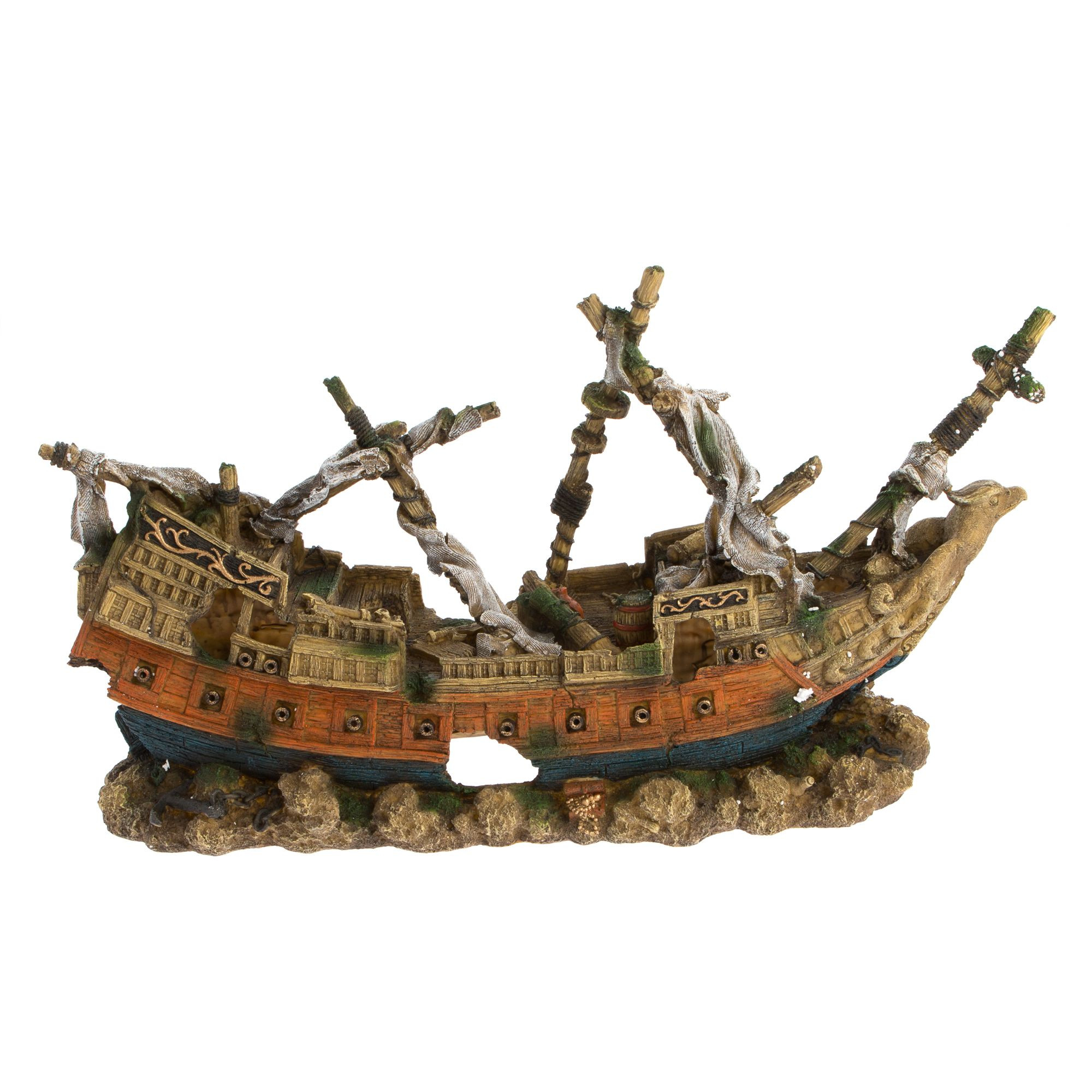 Top Fin® Ship Aquarium Ornament | PetSmart
