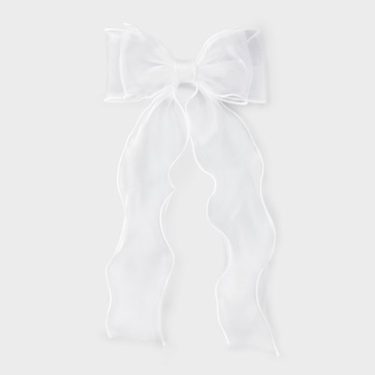 Girls' Ruffled Organza Bow Hair Clips - art class™ White | Target