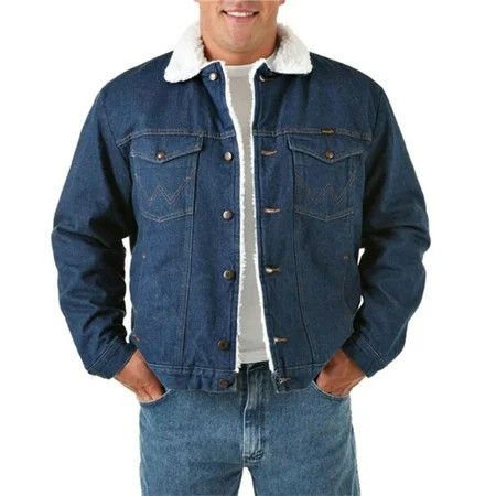 Wrangler Men s Sherpa Lined Denim Jacket - 74255PW | Walmart (US)