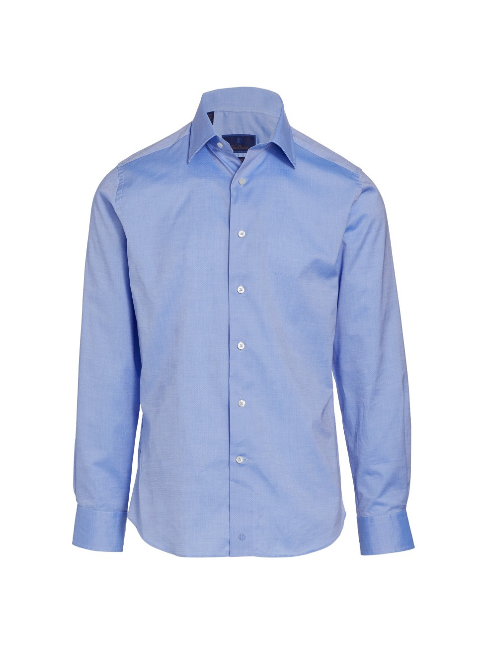 Men's Cotton Long-Sleeve Shirt - Blue - Size 16 | Saks Fifth Avenue