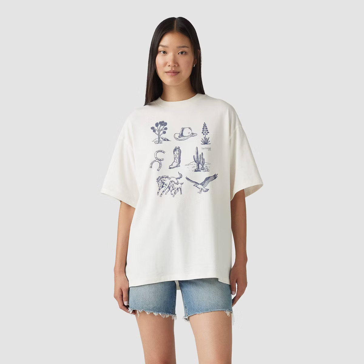 Levi's® Women's Graphic Short Stack T-Shirt - Icon Chart Sugar Swizzle | Target