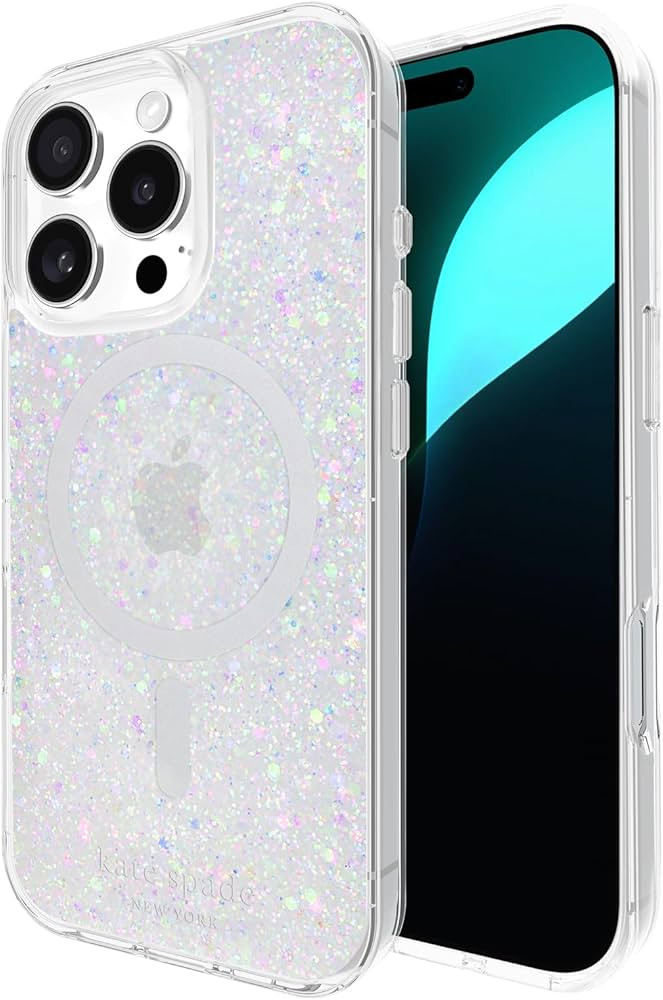 kate spade new york iPhone 16 Pro Case - Compatible with MagSafe - Designer Phone Case - Chunky G... | Amazon (US)