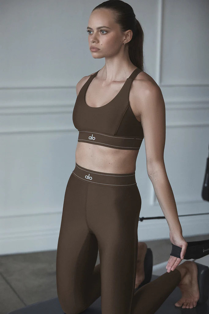 Airlift High-Waist Suit Up Legging - Espresso | Alo Yoga