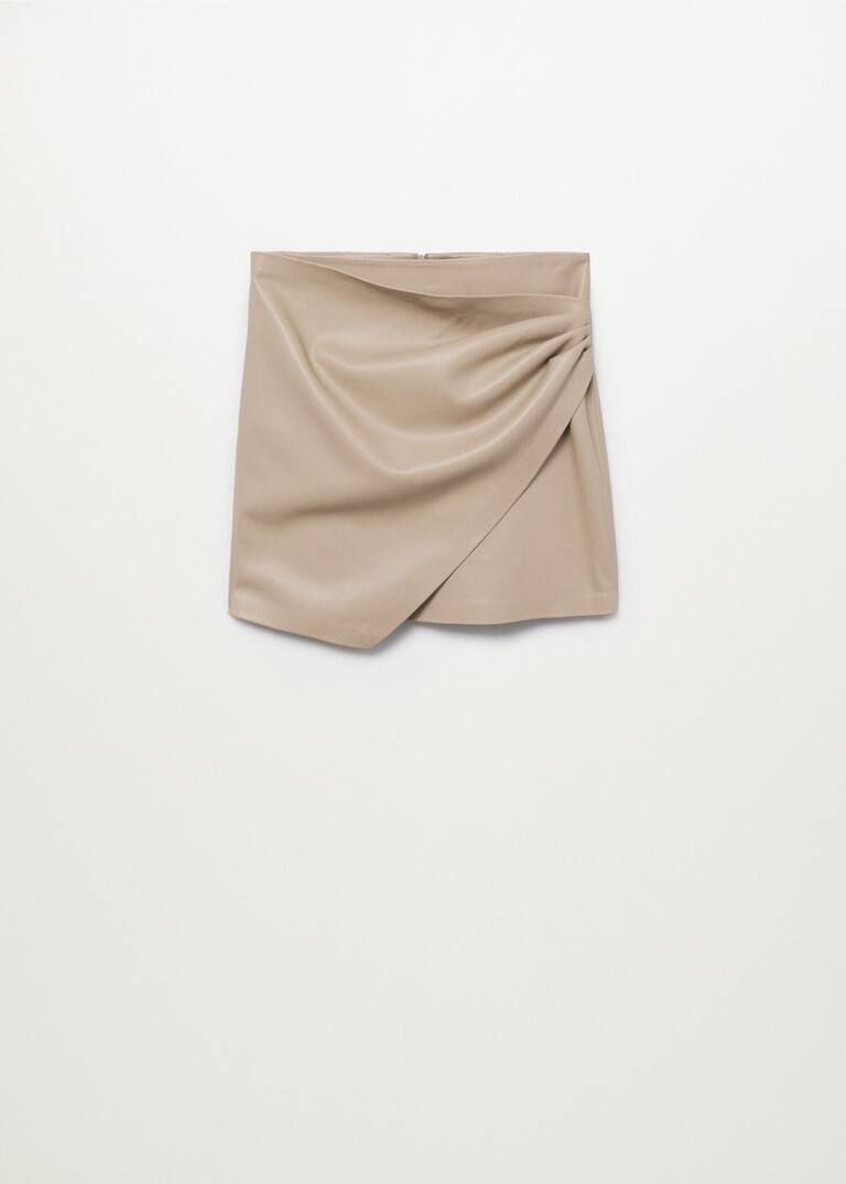 Skin effect mini skirt | MANGO (UK)