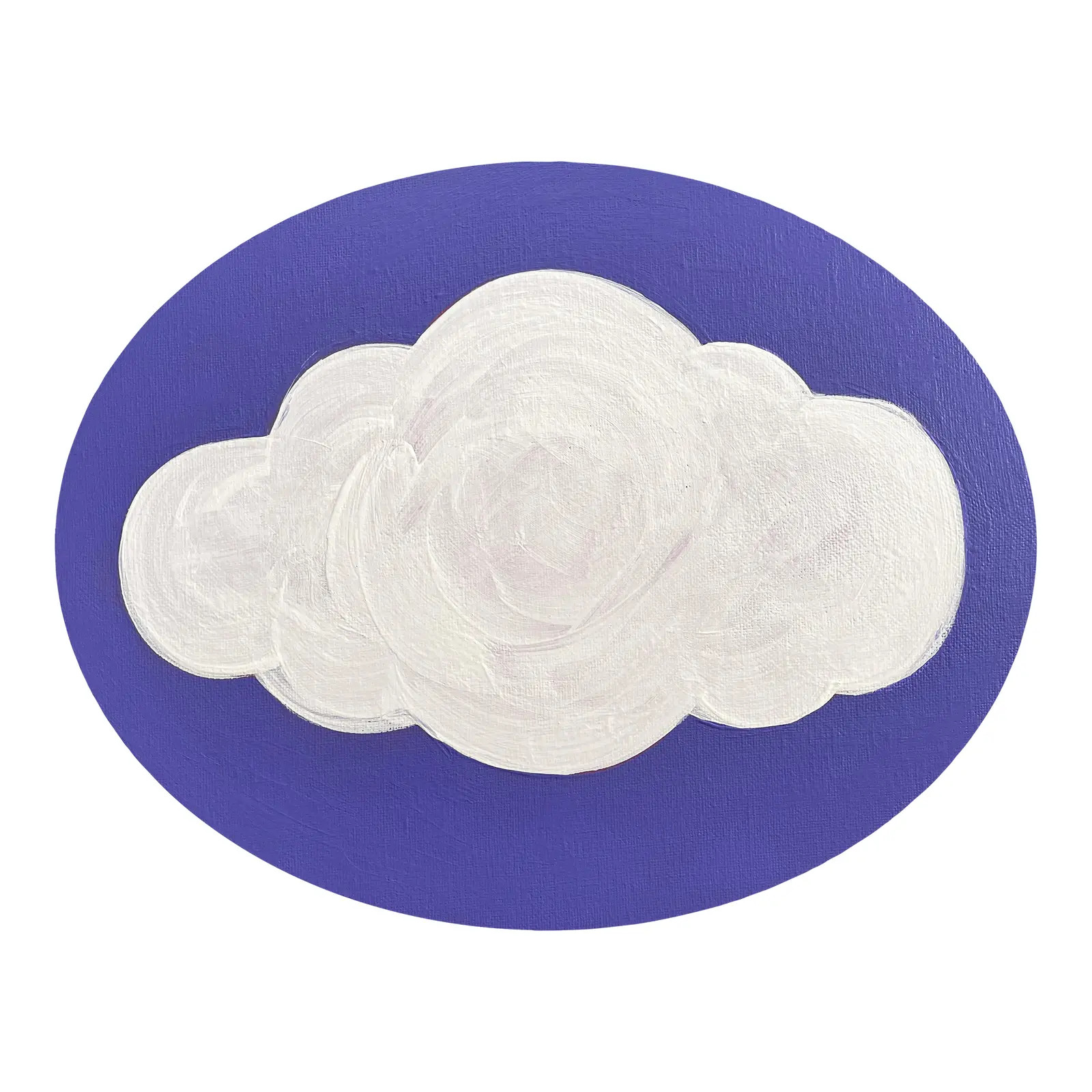 Small Violet Cloud Painting by Max and Alma | Chairish