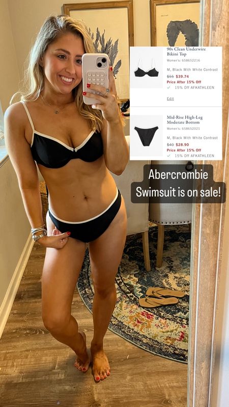 Abercrombie sale! Love this swimsuit. True size. Medium in both. Code AFKATHLEEN 

#LTKSeasonal #LTKSwim