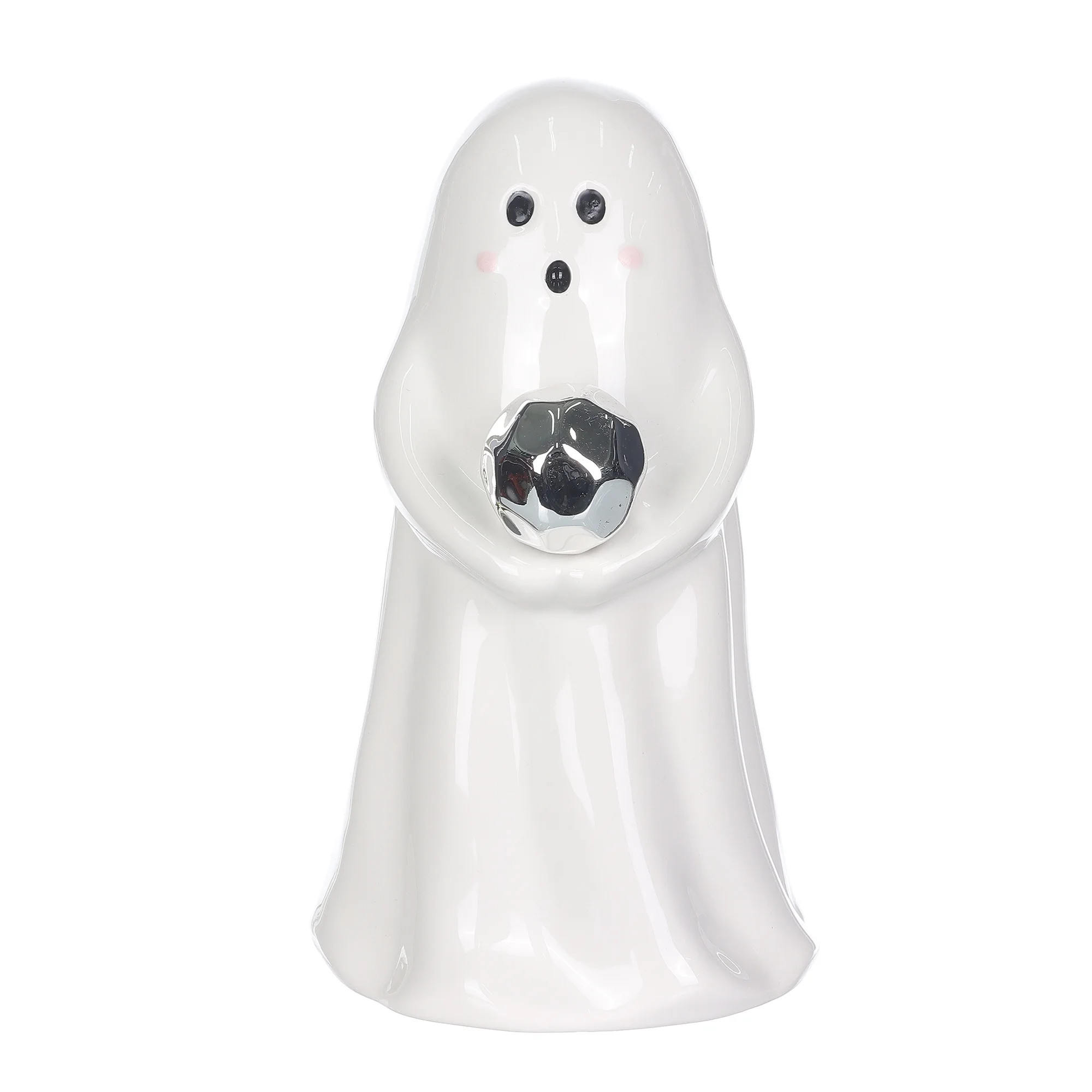Halloween Ceramic White Ghost Tabletop Decoration, 7 in H, by Way To Celebrate | Walmart (US)