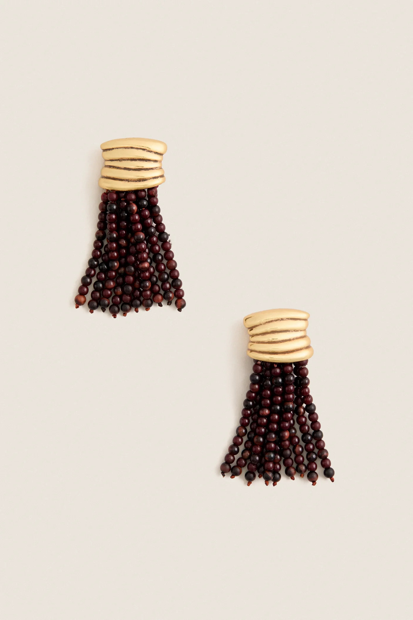 Tiger's Eye Beaded Earrings | Tuckernuck (US)