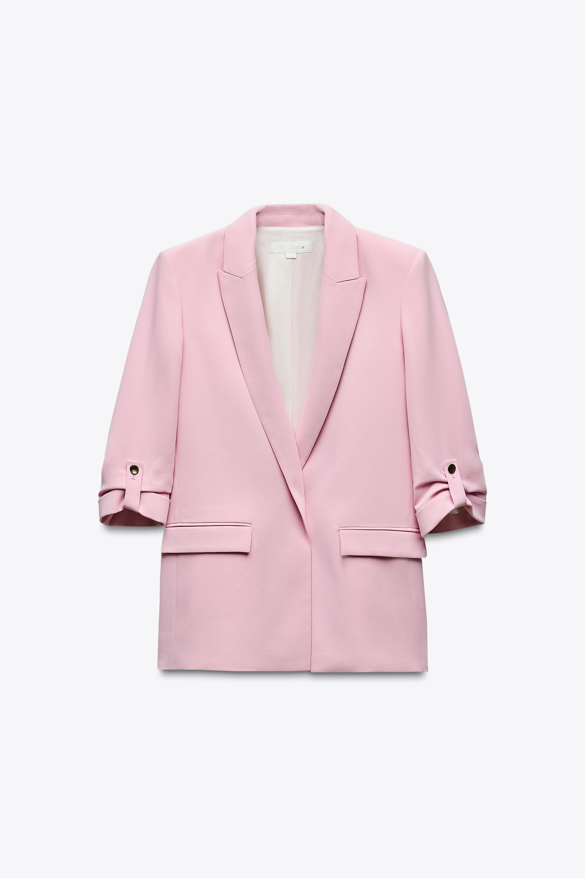 BLAZER WITH ROLLED-UP SLEEVES | Zara US