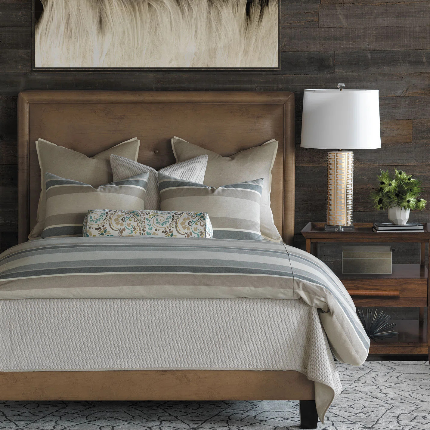 Eastern Accents Brayden Custer Square Cotton Blend Throw Pillow Cover & Insert & Reviews | Wayfai... | Wayfair North America