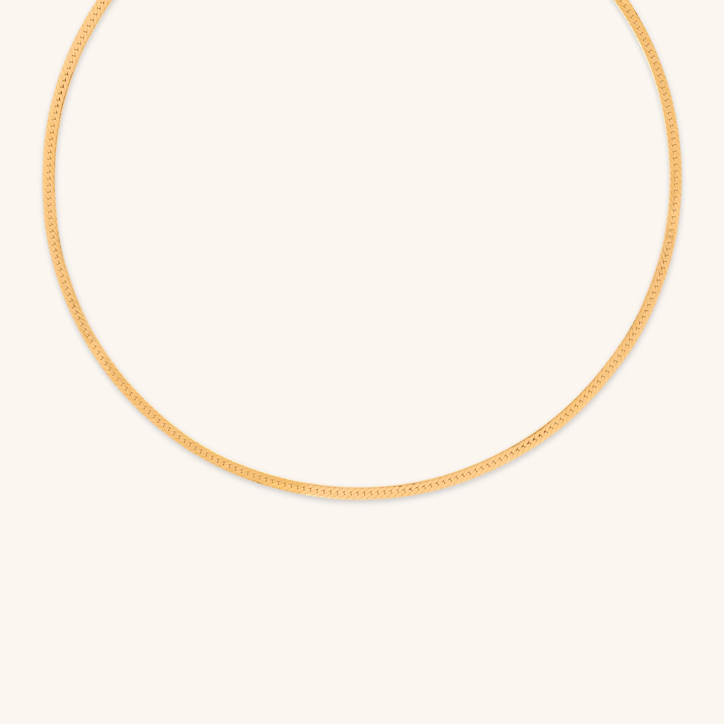 Essential Snake Chain Necklace in Gold | Astrid & Miyu UK