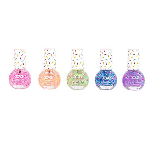 3C4G Confetti Nail Polish Set for Girls & Teens - 5 Fun, Non-Toxic Colors with Sparkling Confetti, Safe Nail Polish Kit for Kids Ages 8+ Perfect for Birthdays, Parties & DIY Manicures Make It Real | Amazon (US)