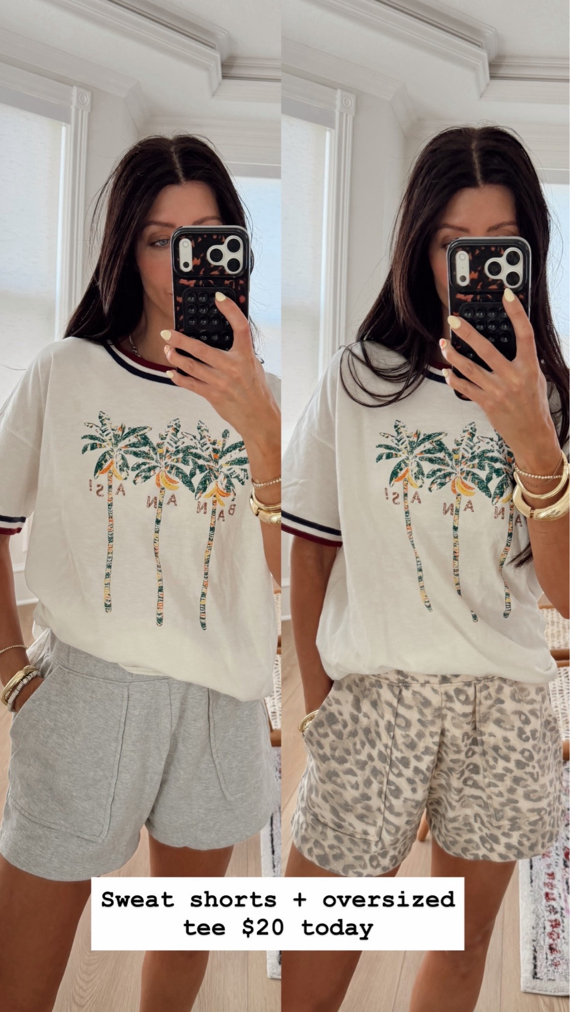 Summer casual look! I have the size xs in shorts and tee!

#LTKootd #LTKSeasonal #LTKSaleAlert