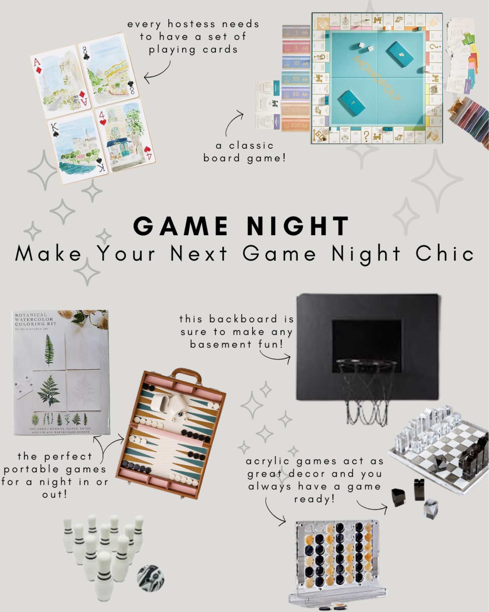 Spruce up your next game night with these chic finds! 

#gamenight #games #fun #ltkgames

#LTKHome #LTKParties